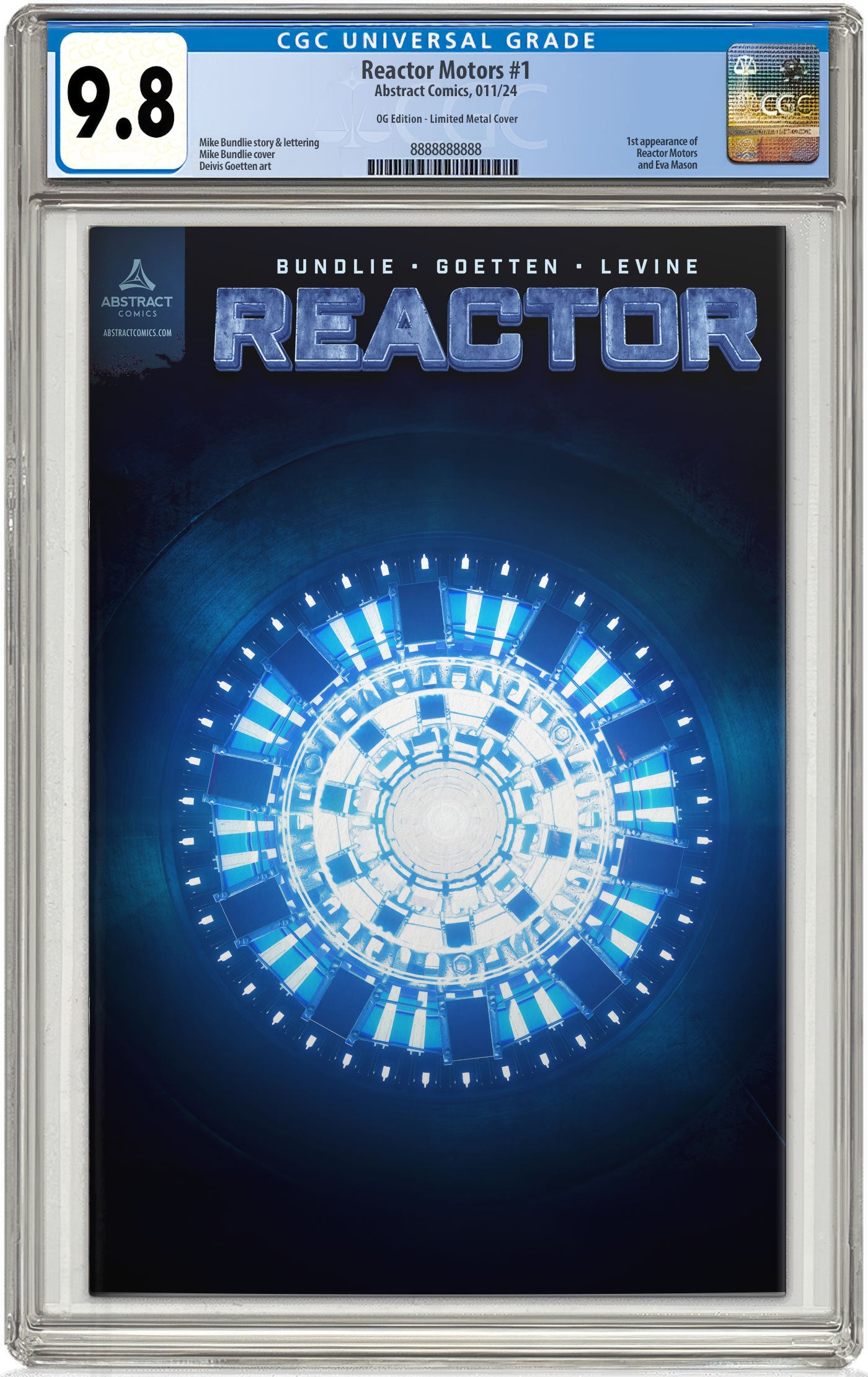 Reactor 2042 Vol 1 OG Metallo CGC 9.8 Zaffiro Raro