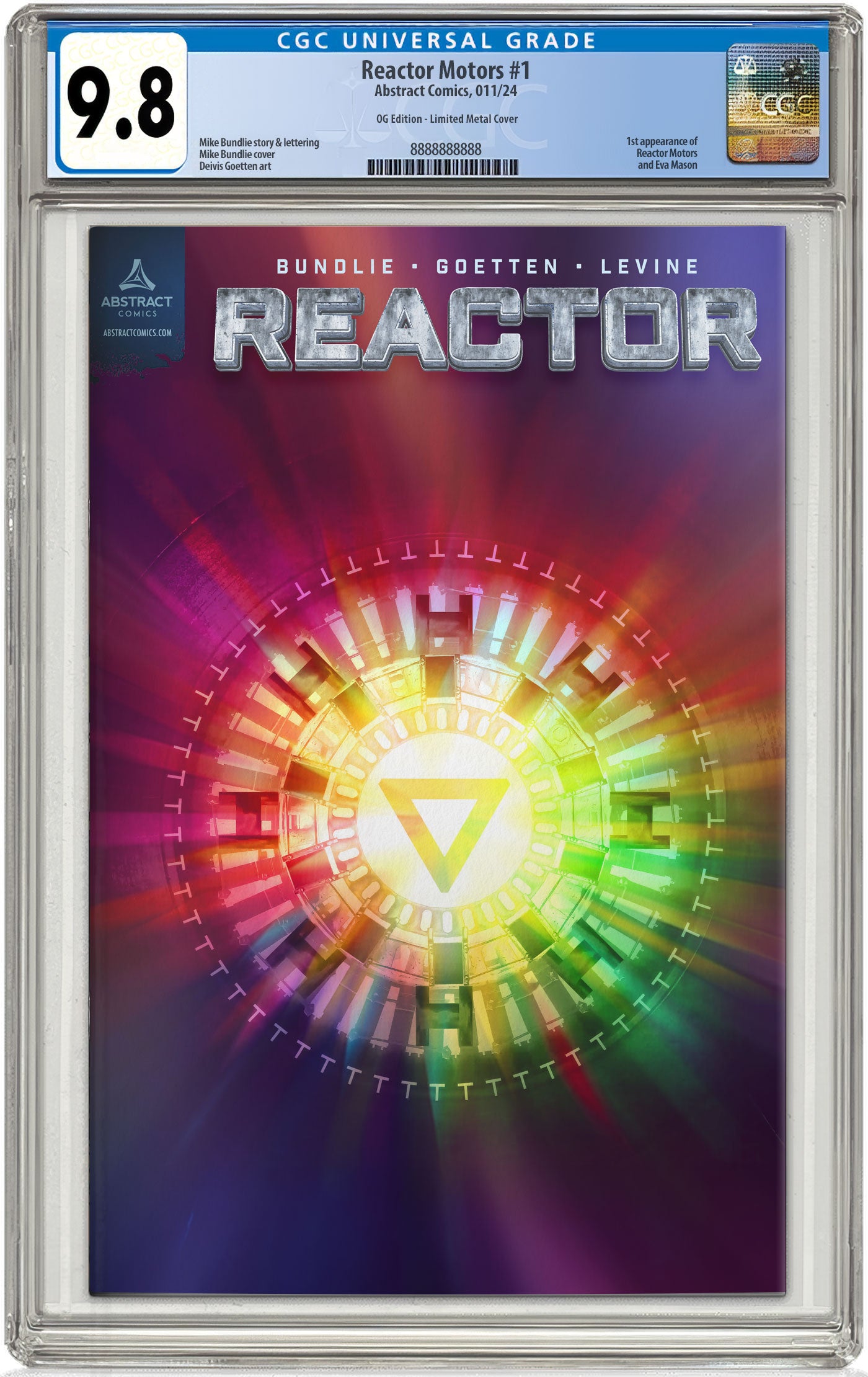 Reactor 2042 Vol 1 OG Metal CGC 9.8 Spectrum Ultra Rare