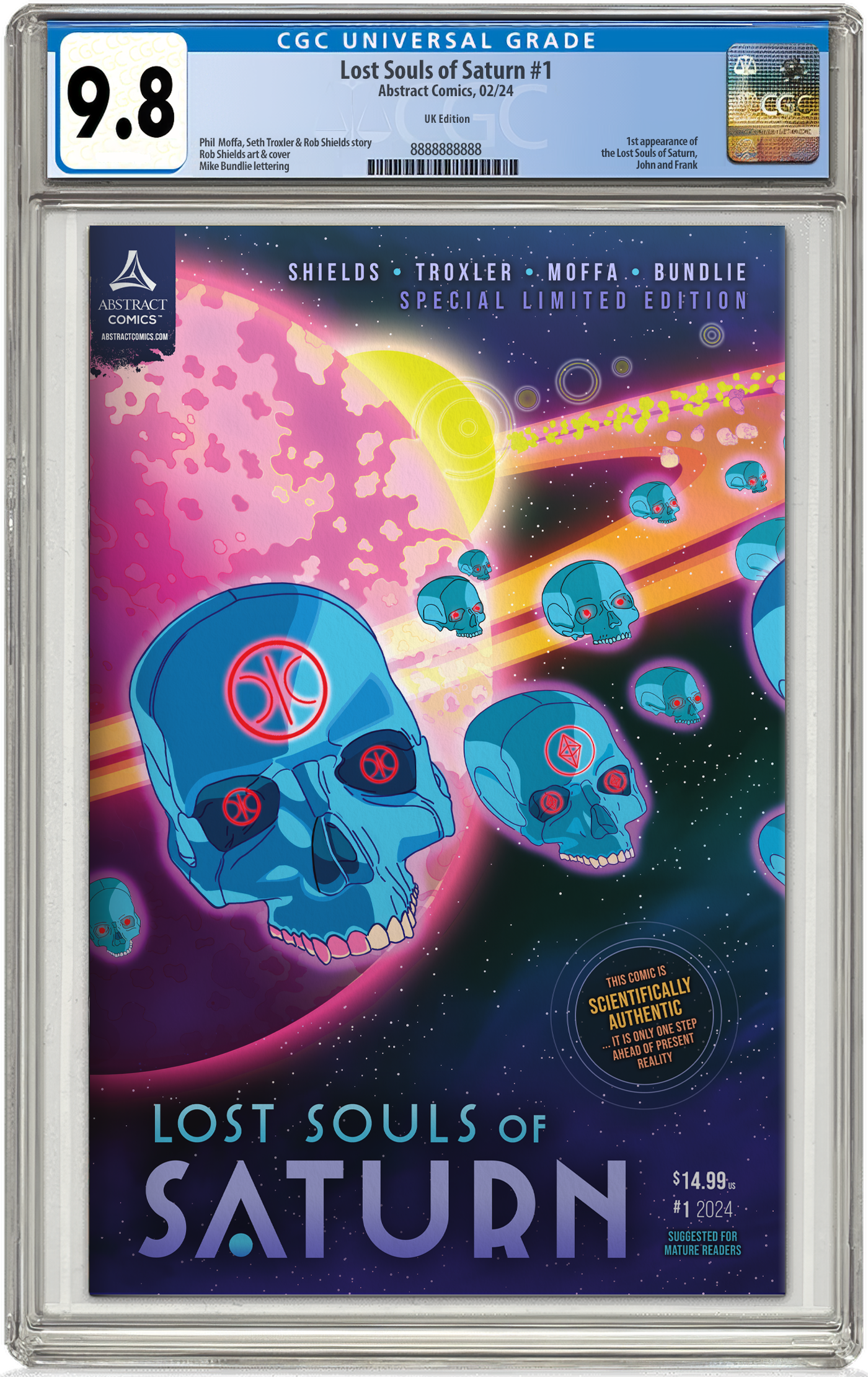 Lost Souls of Saturn Vol 1 UK CGC 9.8