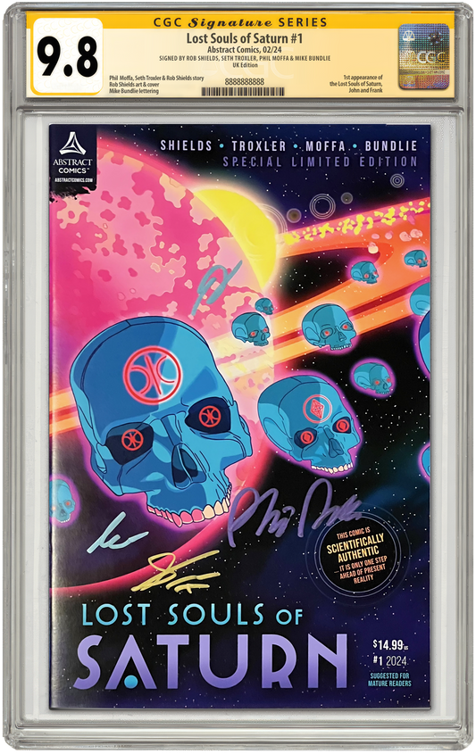 Lost Souls of Saturn Vol 1 UK CGC Signature Series 9.8