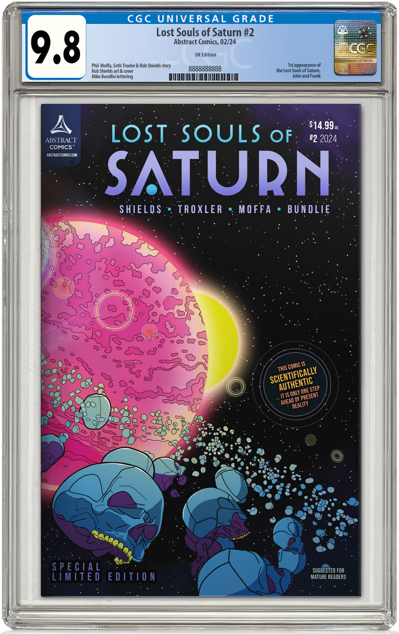 Les âmes perdues de Saturne Vol 2 UK CGC 9.8